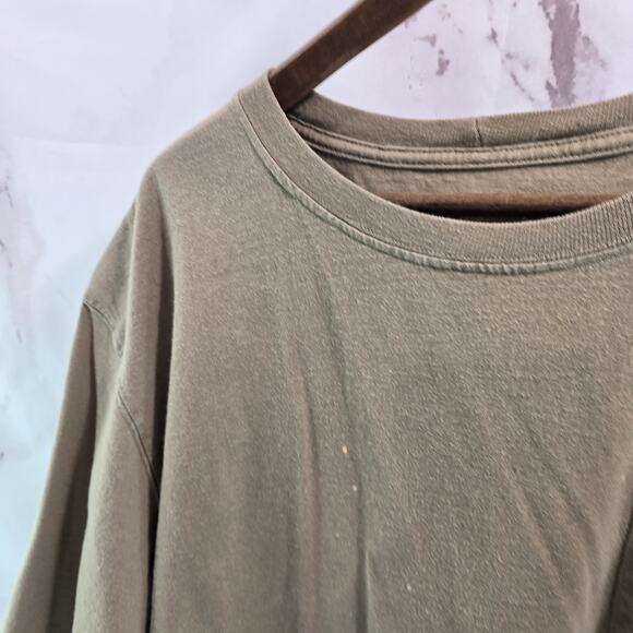 Carhartt T Shirt Mens 2XL Tan Brown Beige Pocket Original Fit Short Sleeve K87 - Picture 2 of 13